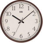 Klik Slim Kahverengi Minimalist Duvar Saati