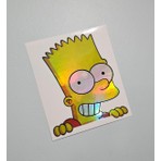 BS.Elektronik Hologram Sticker Bart Simpson Sticker - Sticker Hologram Bart Simpson