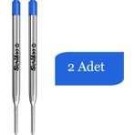 Scrikss  Mavi Jel Refil Standart Blister Sarf Malzemeleri İçin Uygun