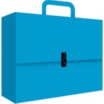 Noki Kutu Klasör Mavi Renkli Kulplu 31,5x23,5x6 cm Ölçülerinde Karton Magazinlik 3202RK