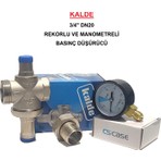 Kalde 3/4" DN20 Rekorlu Su Basınç Düşürücü + Case Manometre - Pressure Reducing Valves (With Manometer)