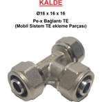 Kalde Ø16 Pex Sabit Uçlu Te (Mobil Sistem Pex Boru Bağlantı Te Parça)