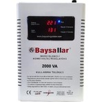 Baysallar Mikroişlemcili Kombi Regülatörü Beyaz PVC Malzeme ile 2000 Va Güç Kapasitesi