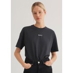 Mavi Kadın Kısa Kol Antrasit Tişört 1612518-70087 Günlük Stil
