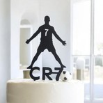 Nana Art Cristiano Ronaldo Cr7 -  Efsane Gol Sevinci Yıkanabilir Pasta Süsü