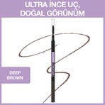 Maybelline New York Express Brow Ultra Slim Kaş Kalemi - 05 Deep Brown Doğal Görünüm Sağlayan İnce Uç