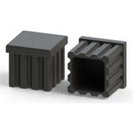 Erbek 30X30 Plastik Profil İç Tapası Siyah (10 Adet)