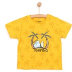 HelloBaby Basic Erkek Sörf Baskılı T-Shirt Erkek Bebek