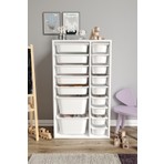 Baby Darling %100 Mdf - Xl Duo 16 Sepetli Oyuncak Dolabı