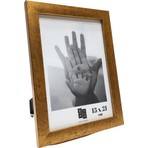 Batu Art Home Fotoğraf Çerçevesi 15 x 21  cm  Mat Altın Renk Korumalı Kırılmaz Pleksi Camlı Masaüstü Ayaklı ve Duvara Asılabilir