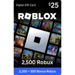 Roblox Gift Card 2500 Robux Dijital Kullanım İçin Geçerli