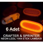 Reycar 6 Adet Sprinter Crafter Uyumlu Neon Ledli Yan Etek Lambası