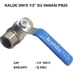 Kalde 1/2" Küresel Su Vanası DN15 - Water Valve PN25