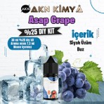 Akn Kimya Asap Grape Yoğun Dıy Kit Siyah Üzüm Buz Gıda Aroması %25 Oranda Aroma İçerir (Hazır Değildir )
