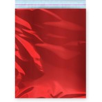 Ambalaj Pazarı Bantlı Metalize Hediye Paketi Kırmızı 35 x 50  cm  - 100 Adet