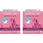 Natracare Ultra Ekstra Kanatlı Ped Süper (10LU) - 2li Set - 20 Adet Ultra Ekstra Süper Ped
