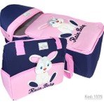 Rain Baby Kabartma Tavşanlı Pembe Bebek Taşıma Seti K1575