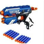 Nerf Silah Sünger Mermi Atan Nişancı Oyuncak Tabanca 10 Adet Yedek Mermili