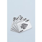 Bu Farklı Poker İskambil Kolye Ucu - Antik Gümüş Kaplama - Kod:65