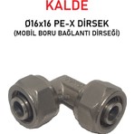 Kalde Ø16X16" Sabit Uçlu Pex Dirsek (Mobil Boru Bağlantı Dirseği)