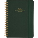 Victoria's Journals Canvas Sert Kapak Spiralli Defter A5 100GR 160 Sayfa Çizgili Yeşil
