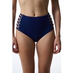 Lacivert High Fashion Yüksek Bel Bikini Altı