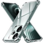 Caseart Realme Gt 6 Kapak Kamera Korumalı Airbag Antishock Köşe Korumalı Şeffaf Silikon Kılıf