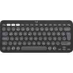 Logitech K380s Pebble Keys 2 Çoklu Cihaz Özellikli Bluetooth Türkçe Q Klavye - Siyah