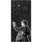 Dali Design Samsung Galaxy S22 Ultra Uyumlu Şeffaf Kılıf Marie Curie Tasarımlı