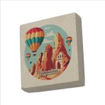 Kapadokya Baskılı Taş Magnet 5x5