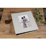 NURCANIM Krem Renkli 10x15 cm Koton Desenli Lüks Klasör Tipi Fotoğraf Albümü 500 Fotoğraf Kapasiteli