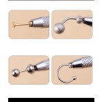 Ares Collection Piercing Top Tutucu,piercing Topu Kolay Takma Çıkarma Aparatı.