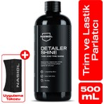 Nasiol Detailershine Trim ve Lastik Parlatıcı 500 ml Süngerli Ultra Parlak ve Islak Görünüm