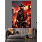Rdr2 Dekoratif Kanvas - Mdf Ahşap Tablo