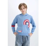 DeFacto Marvel Avengers Kapüşonlu Sweatshirt Erkek Çocuk D4717A8NS