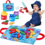 Robokids Sünger Balıkçı Montessori Oyunu – 22 Parça Balık Tutma Seti