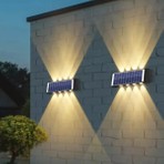 CT-8010 Kos Solar LED Aplik Gün Işığı 50LM 20W Güneş Enerjili Ev / Bahçe / Ofis Duvar Şarjlı Dış Cephe Aydınlatma 3200K IP65