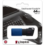 Kingston DTXM-64GB 64GB USB3.2 Gen 1 DataTraveler Exodia M (Black + Blue) Flash Bellek