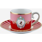 Pip Studio Love Birds Kırmızı Porselen Kahve Fincanı 90 ml