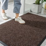Kahverengi Çamur Kazıyıcı Sıyırıcı Kapı Önü Paspası 60X90