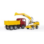Bruder MAN Damperli Kamyon & Liebherr Ekskavatör BR02751