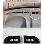 Renault Megane 2 (2004-2009) Ön Cam Havalandırma Izgarası Sağ ve Sol Takım 2 Adet Siyah