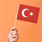 ( 10 Adet ) Küçük Boy Bayrak Çıtalı Kağıt Türk Bayrağı