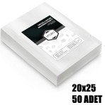 VI'ORIO 20X25 Tırtıklı Vakum Makinesi Poşeti 50 Adet Yüksek Performanslı Gıda Saklama Çözümü