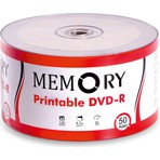 MEMORY Printable Dvd-R 16x 4.7 Gb 50 Li Adet Boş Printable Dvd pdvd