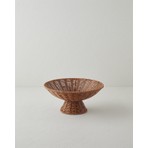 English Home Boho Plastik Rattan Sunumluk 29x29x13 Cm Kahverengi