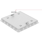 Luxwares 70X70 Rögar Kutusu Çerçevesi+Kapak Luxwares