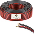 Kk Kardelen 2075S Hoparlör Kablosu Kordon 2x0.75 Zayıf Akım LED Oto Tesisat Kablosu Siyah