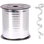Gümüş Renk Metalik Rafya 8 mm x 200 mt