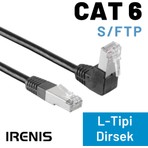 IRENIS 1 mt Cat6 S/ftp Dirsek Kablo